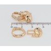 Сережки Xuping Позолота 18K підвіски на колечках Кити 2 в 1 фото №2