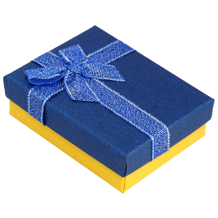 Подарункова синьо- жовта коробка з бантом Універсальна (Каблучка, Кулон, Сережки) Розмір 7х9см, h = 2.5см фото №24 Подарункова синьо- жовта коробка з бантом Універсальна (Каблучка, Кулон, Сережки) Розмір 7х9см, h = 2.5см фото №24