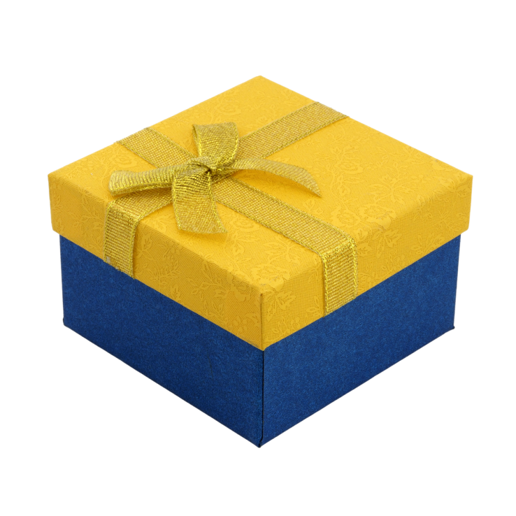 Подарункова жовто- блакитна коробка з бантом Універсальна (Браслет, Годинник) Розмір 9х9см, h = 5.5см фото №22 Подарункова жовто- блакитна коробка з бантом Універсальна (Браслет, Годинник) Розмір 9х9см, h = 5.5см фото №22
