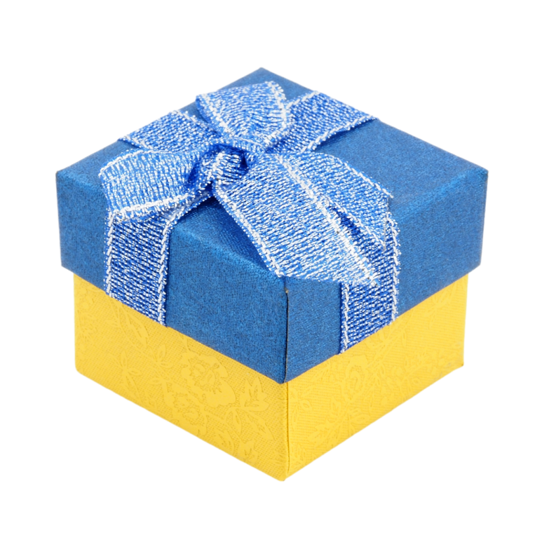 Подарочная патриотическая коробка Под кольцо Размер 5х5см, h= 3см фото №1