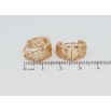 Серьги Xuping Позолота 18K колечки Резной цветочный узор фото №2