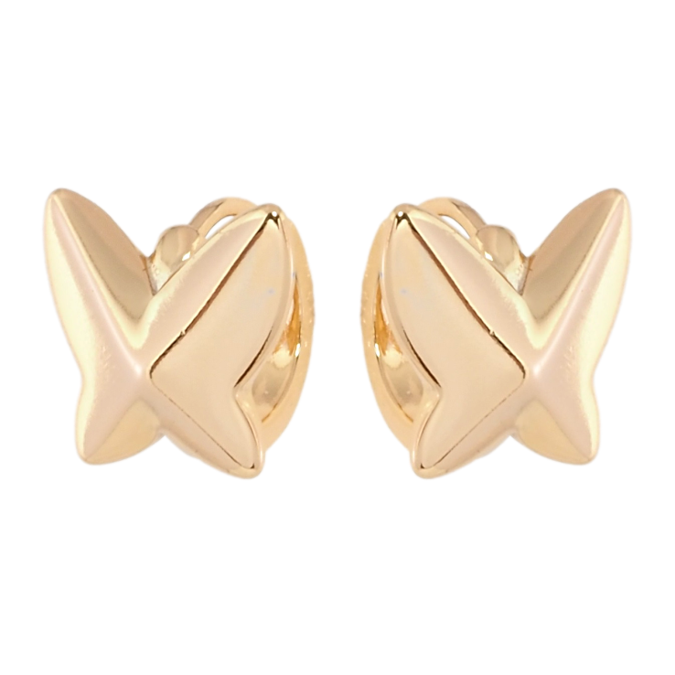 Серьги Xuping Позолота 18K колечки Бабочки фото №4