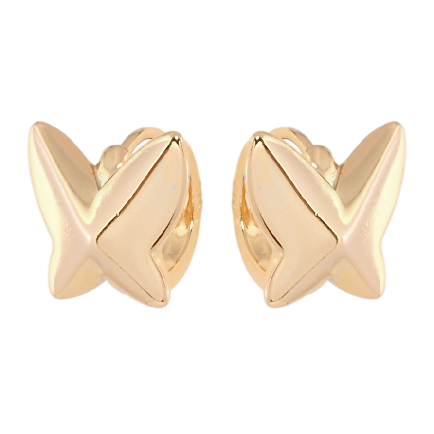 Серьги Xuping Позолота 18K колечки Бабочки фото №1