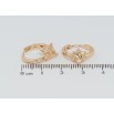 Серьги Xuping Позолота 18K колечки Декоративные фото №2