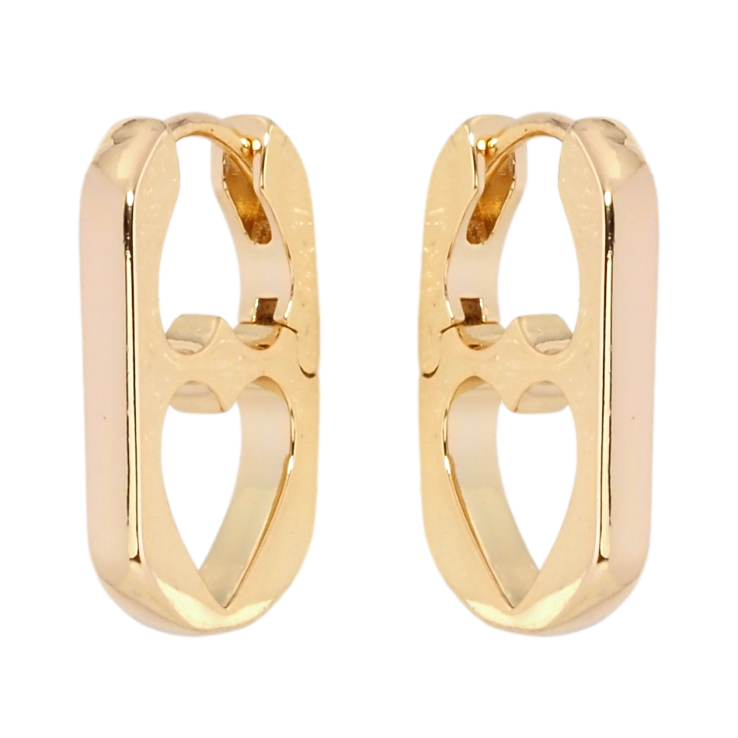 Серьги Xuping Позолота 18K колечки Боковой узор сердечки фото №24