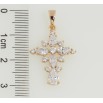 Кулон Xuping Позолота 18K Кристальный Крест для цепочки до 5мм фото №2