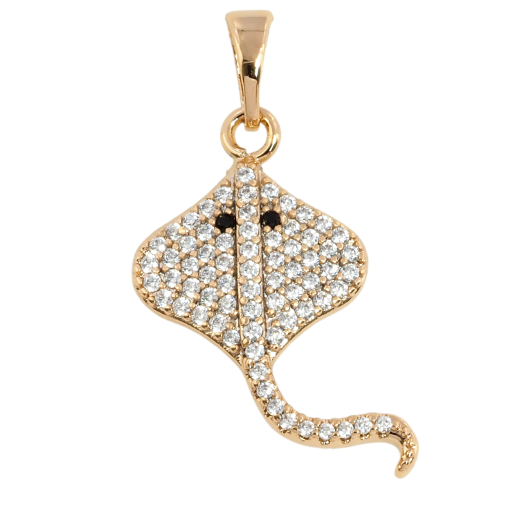 Кулон Xuping Позолота 18K Скат інкрустація цирконієм для ланцюжка до 5мм фото №2