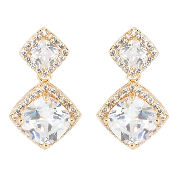 Серьги Xuping Позолота 18K пусеты Кристальные подвески фото №23 Серьги Xuping Позолота 18K пусеты Кристальные подвески фото №23