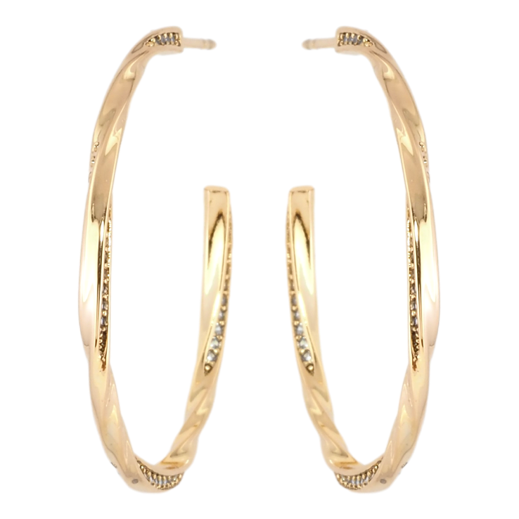 Серьги Xuping Позолота 18K пусеты Дуги с узором дорожки циркония фото №18 Серьги Xuping Позолота 18K пусеты Дуги с узором дорожки циркония фото №18