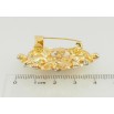 Брошь Цветок со стразами фото №2