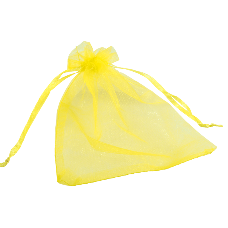 Мешочек подарочный из органзы Желтый размер 12х17см цена за 1 шт. фото №1