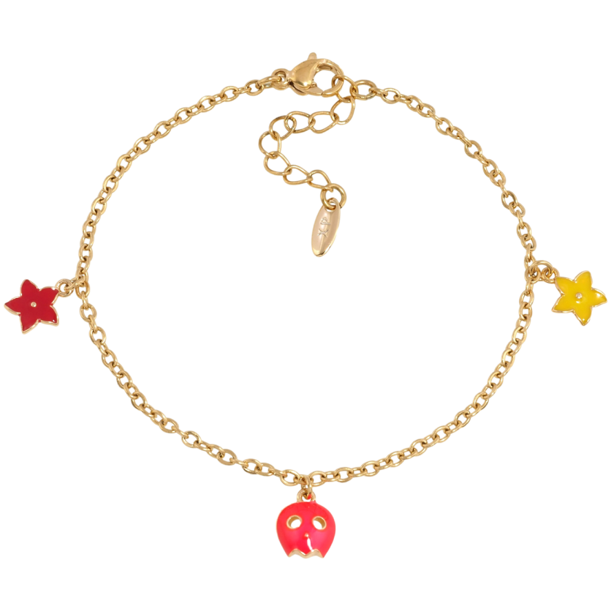 Браслет Xuping Позолота 18K Цепочка с подвесками цветочки размер с доп.цепочкой 17-20см х 2мм фото №1