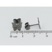 Серьги Xuping TTM Stainless Steel цвет графит пусеты Бабочки фото №2