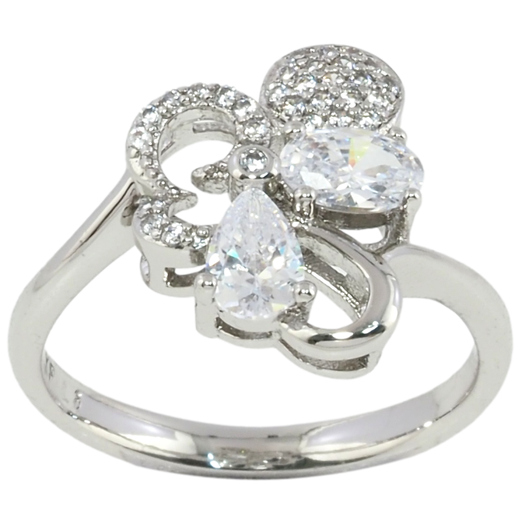 Каблучка Xuping Родій Декоративний візерунок з цирконієм фото №8