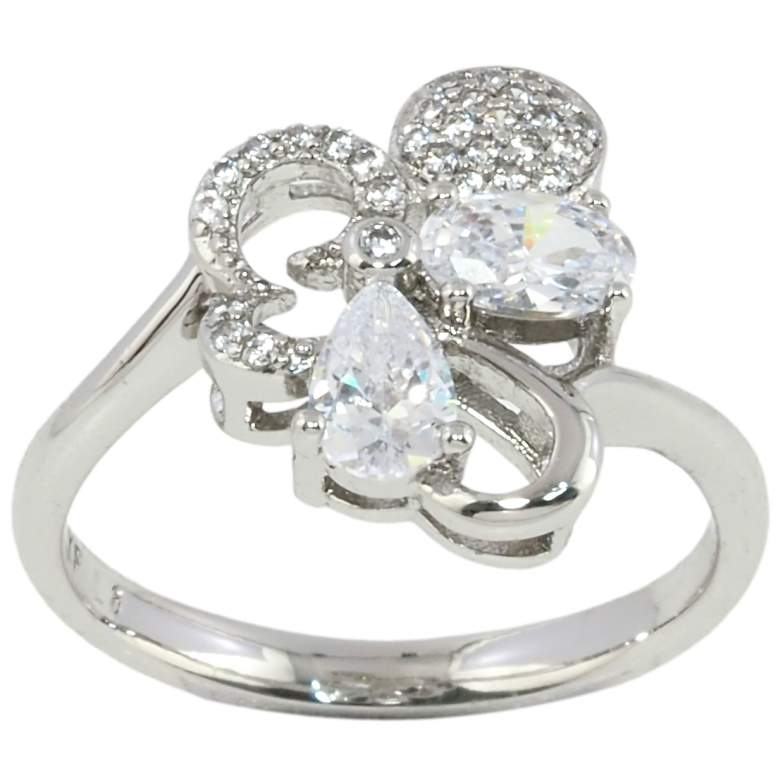 Каблучка Xuping Родій Декоративний візерунок з цирконієм фото №21