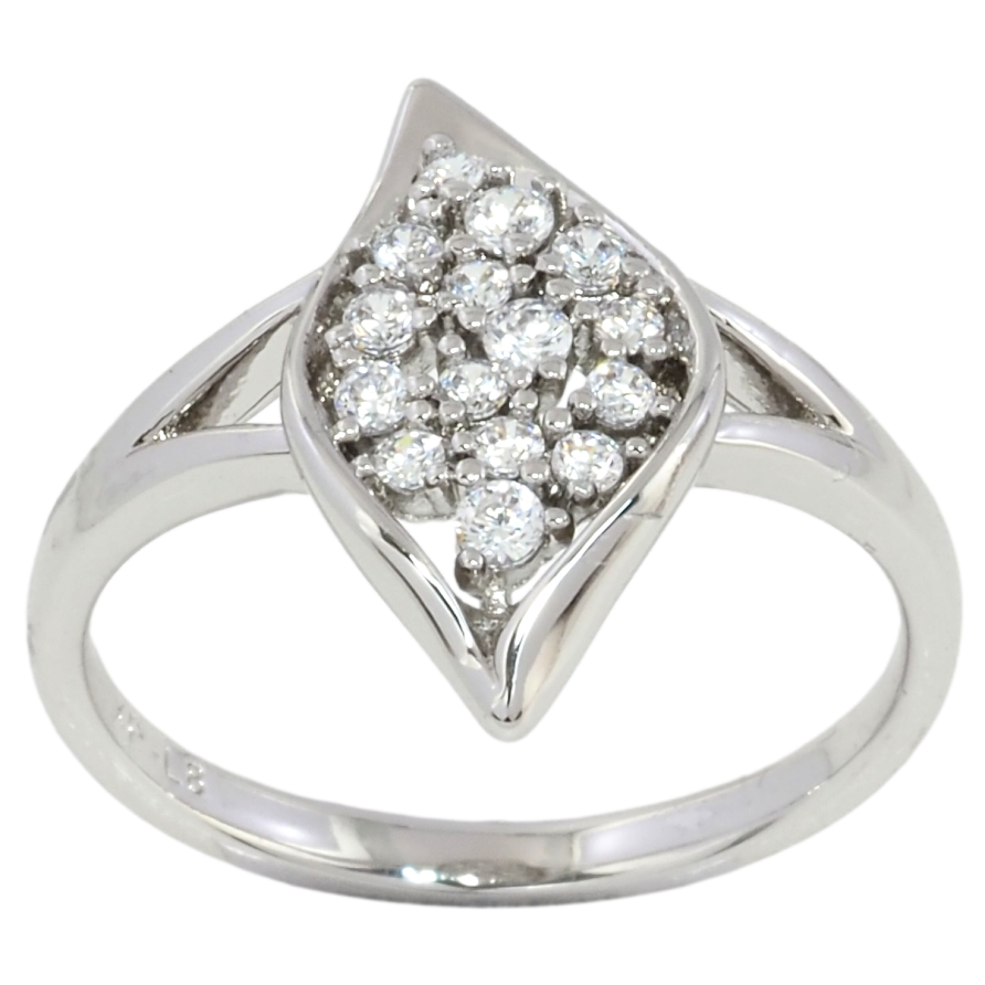 Каблучка Xuping Родій Листочок з цирконієм фото №1