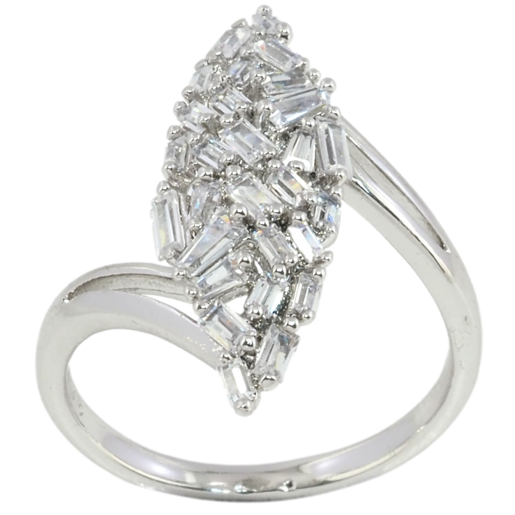 Каблучка Xuping Родій Інкрустація цирконієм фото №21