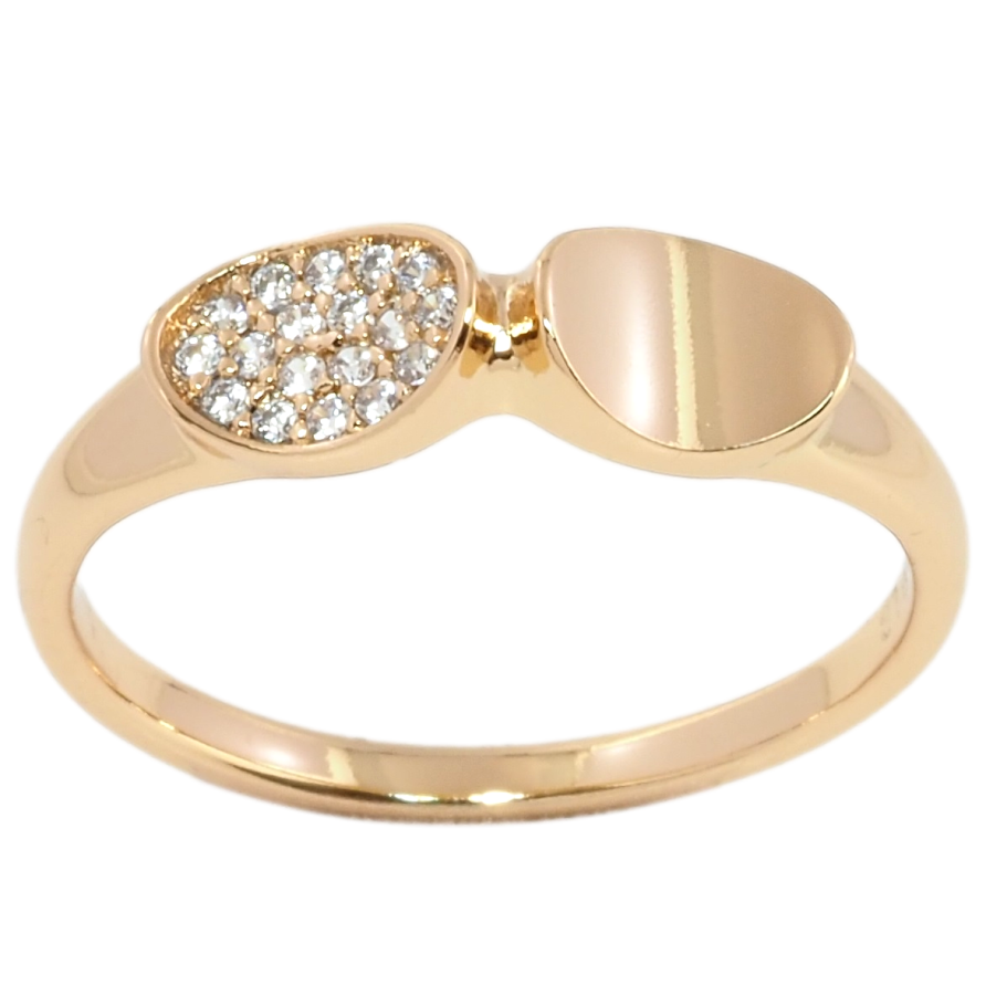 Кольцо Xuping Позолота 18K Декоративный узор с цирконием фото №1