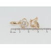Серьги Xuping Позолота 18K английский замок Цветочки с цирконием фото №2