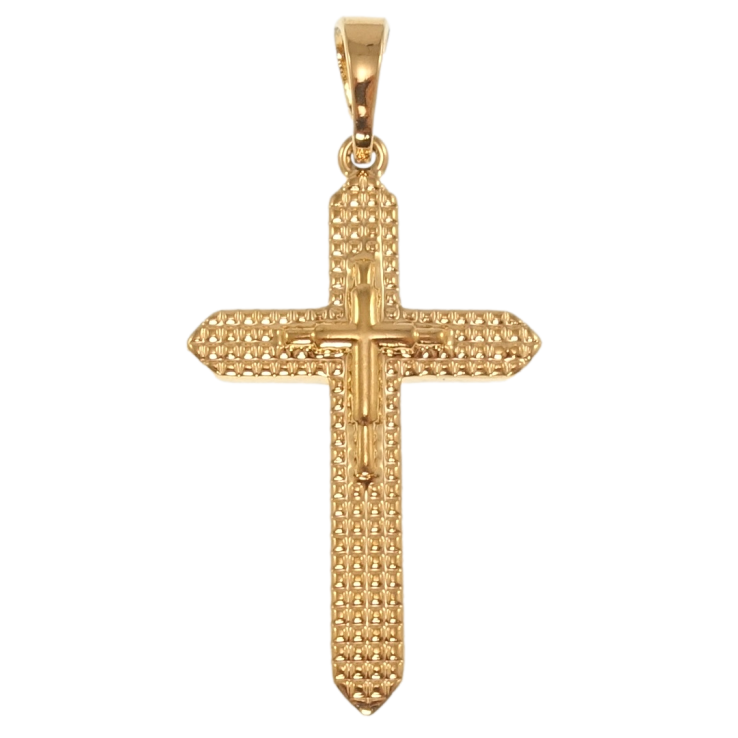 Кулон Xuping Позолота 18K Декоративний Хрест для ланцюжка до 5мм фото №15 Кулон Xuping Позолота 18K Декоративний Хрест для ланцюжка до 5мм фото №15