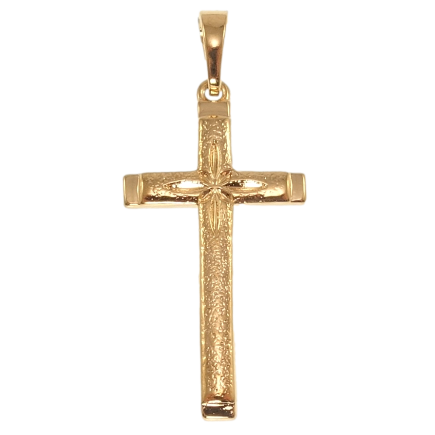 Кулон Xuping Позолота 18K Декоративний Хрест для ланцюжка до 5мм фото №1 Кулон Xuping Позолота 18K Декоративний Хрест для ланцюжка до 5мм фото №1
