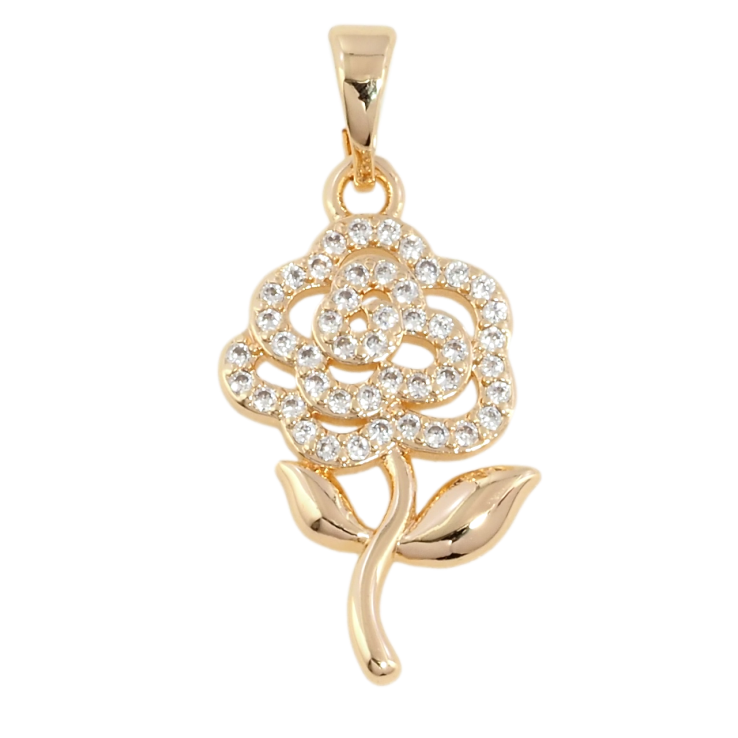 Кулон Xuping M&L Цвет 18К Цветочек с цирконием для цепочки до 5мм фото №19