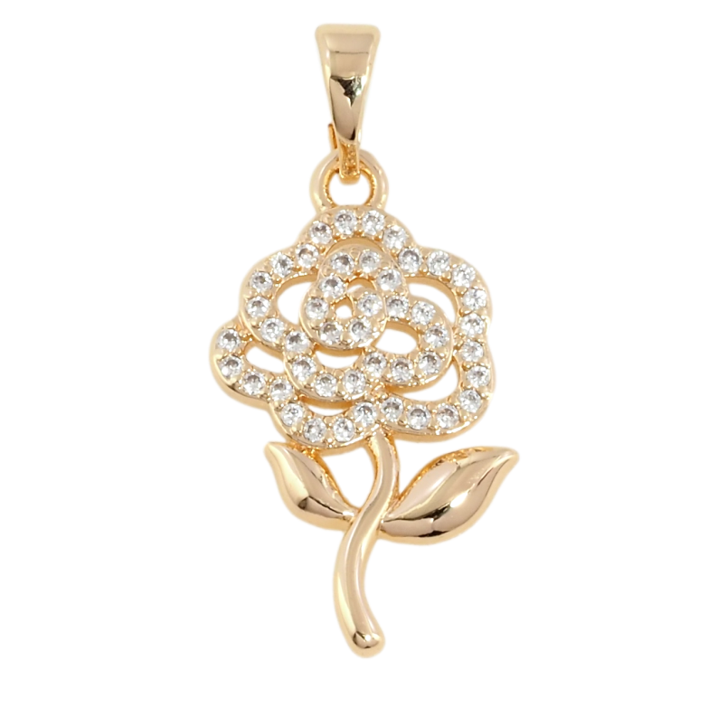 Кулон Xuping M&L Цвет 18К Цветочек с цирконием для цепочки до 5мм фото №22