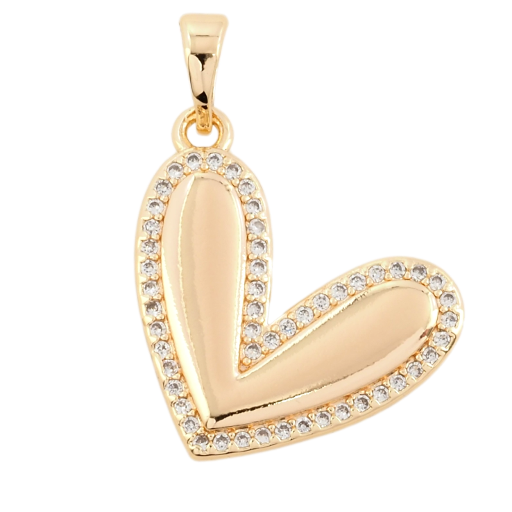Кулон Xuping M&L Цвет 18К Сердце с цирконием для цепочки до 5мм фото №25