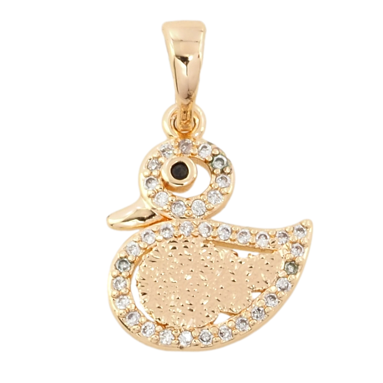 Кулон Xuping M&L Колір 18К Каченя з цирконієм для ланцюжка до 5мм фото №1