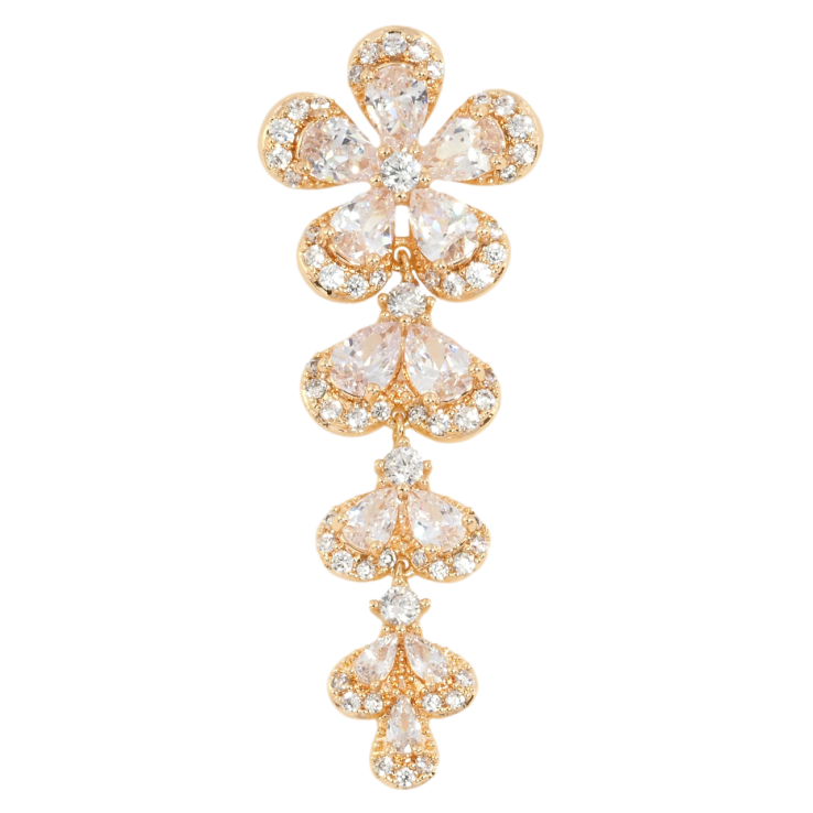 Кулон Xuping M&L Цвет 18К Кристальный цветок для цепочки до 3мм фото №5