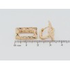 Серьги Xuping Позолота 18K колечки Фигурные прямоугольники фото №2
