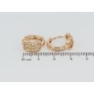 Серьги Xuping Позолота 18K колечки Декоративный узор с цирконием фото №2
