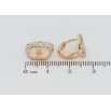 Серьги Xuping Позолота 18K колечки Звездный узор в обрамлении циркония фото №2