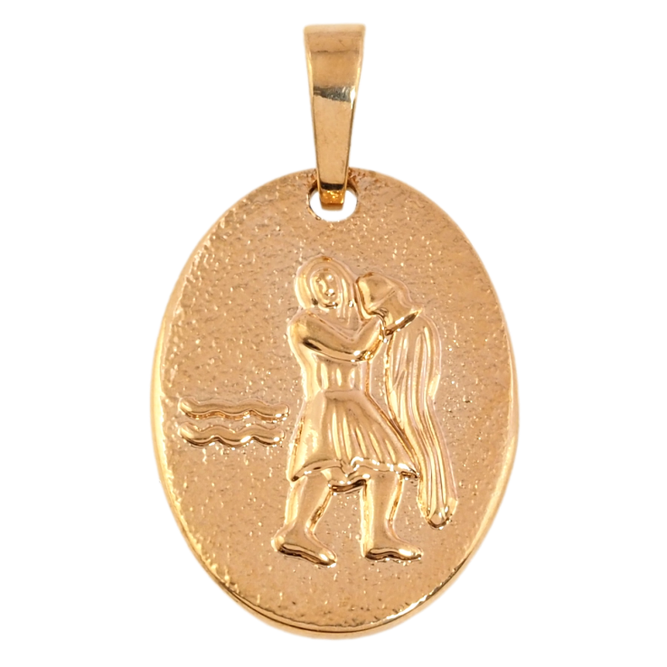Кулон Xuping Позолота 18K Знак Зодіаку Водолій для ланцюжка до 7мм фото №3 Кулон Xuping Позолота 18K Знак Зодіаку Водолій для ланцюжка до 7мм фото №3