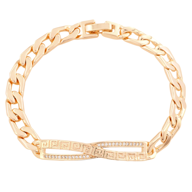 Браслет Xuping M&L Колір 18К Ланцюжок з декоративною вставкою довжина 18.5см х 7мм фото №11