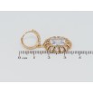 Сережки Xuping Позолота 18K підвіски на колечках Декоративні підвіски з цирконієм фото №2