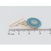 Сережки Xuping Позолота 18K французький замок Декоративні підвіски з блакитною емаллю фото №2