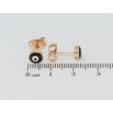 Серьги Xuping Позолота 18K пусеты Оберег черный Глаз Фатимы ø 6мм фото №2 Серьги Xuping Позолота 18K пусеты Оберег черный Глаз Фатимы ø 6мм фото №2