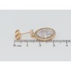 Серьги Xuping Позолота 18K пусеты Подвески фианиты в обрамлении циркония фото №2