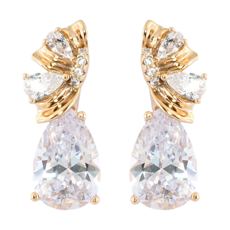 Серьги Xuping Позолота 18K пусеты Декоративный узор с фианитами фото №22 Серьги Xuping Позолота 18K пусеты Декоративный узор с фианитами фото №22