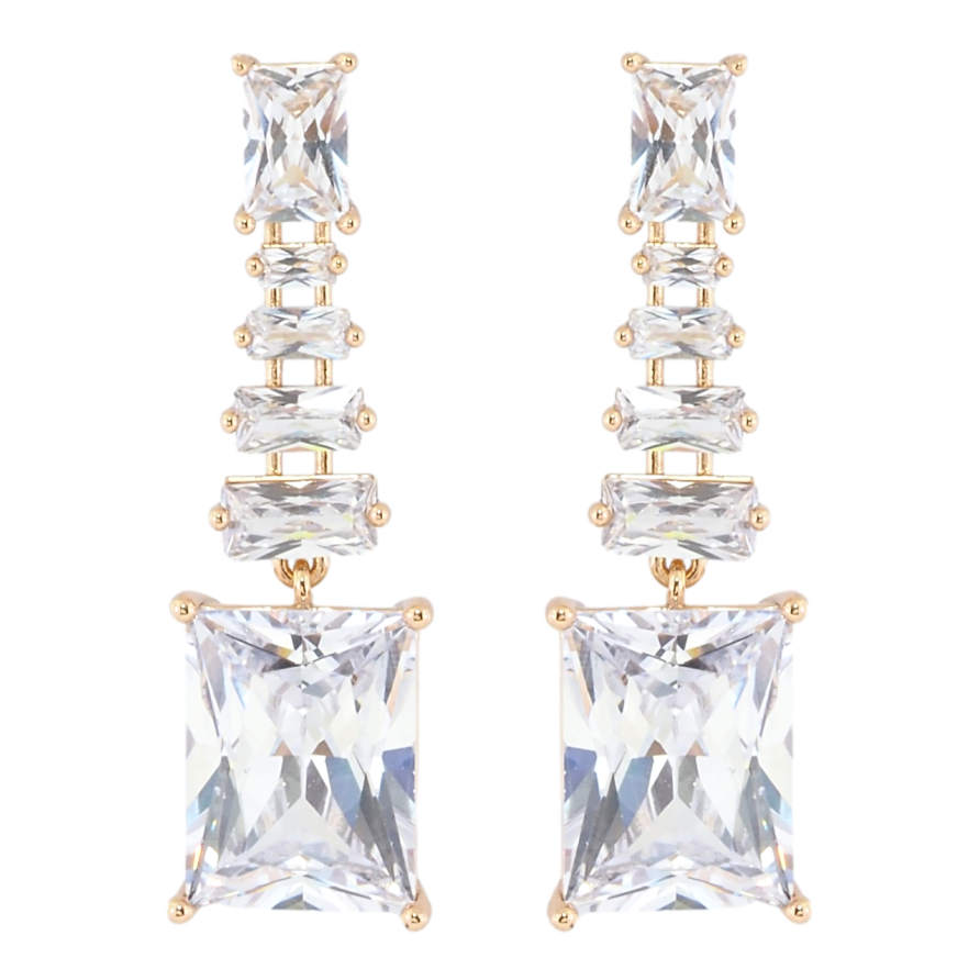 Серьги Xuping Позолота 18K пусеты Кристальный блеск фото №1 Серьги Xuping Позолота 18K пусеты Кристальный блеск фото №1