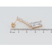 Серьги Xuping Позолота 18K пусеты Кристальный блеск фото №2 Серьги Xuping Позолота 18K пусеты Кристальный блеск фото №2