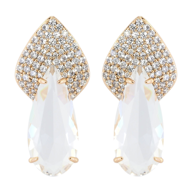 Сережки Xuping Позолота 18K пусети Візерунок з інкрустацією цирконієм і фіанітом фото №1 Сережки Xuping Позолота 18K пусети Візерунок з інкрустацією цирконієм і фіанітом фото №1