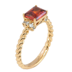 Кольцо Xuping Позолота 18K Красный фианит с цирконием фото №2