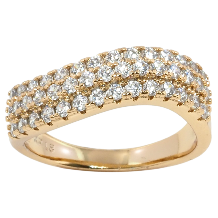 Кольцо Xuping Позолота 18K Инкрустация цирконием фото №1