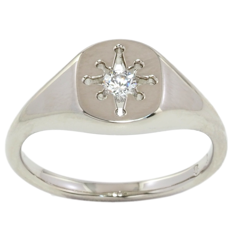 Каблучка Xuping Родій Візерунок зірка з кристалом фото №1