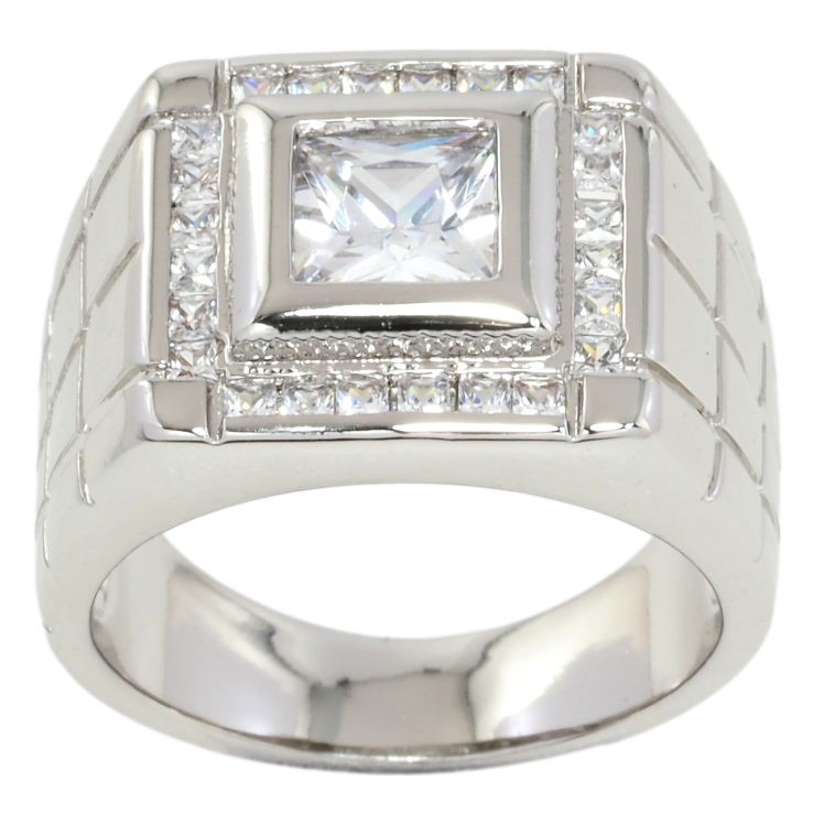 Перстень Xuping Родій Фіаніт в обрамленні цирконію фото №20 Перстень Xuping Родій Фіаніт в обрамленні цирконію фото №20