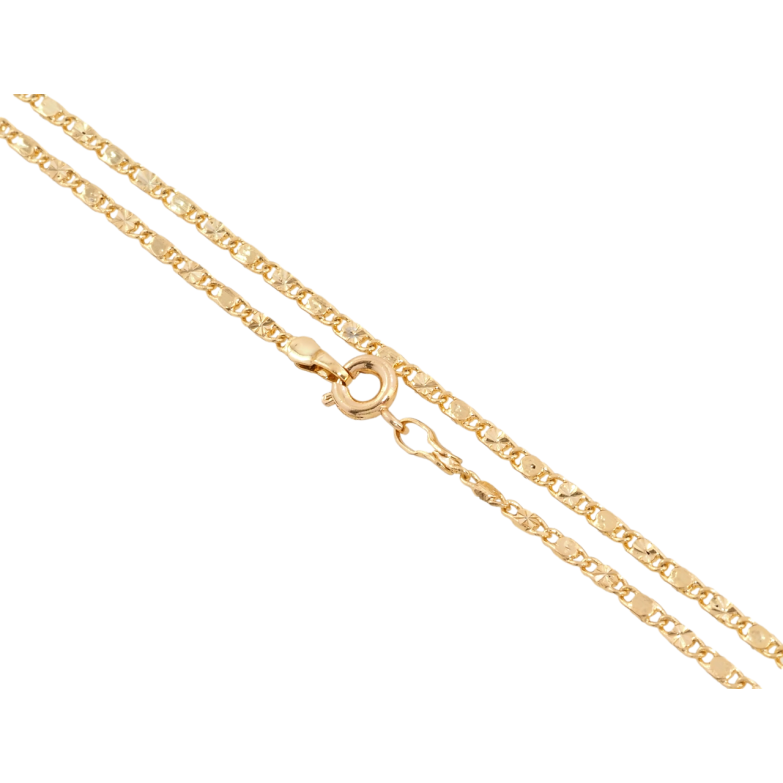 Ланцюжок Xuping Позолота 18K Плетіння Морський ланцюг з візерунком довжина 44см х 2мм фото №2