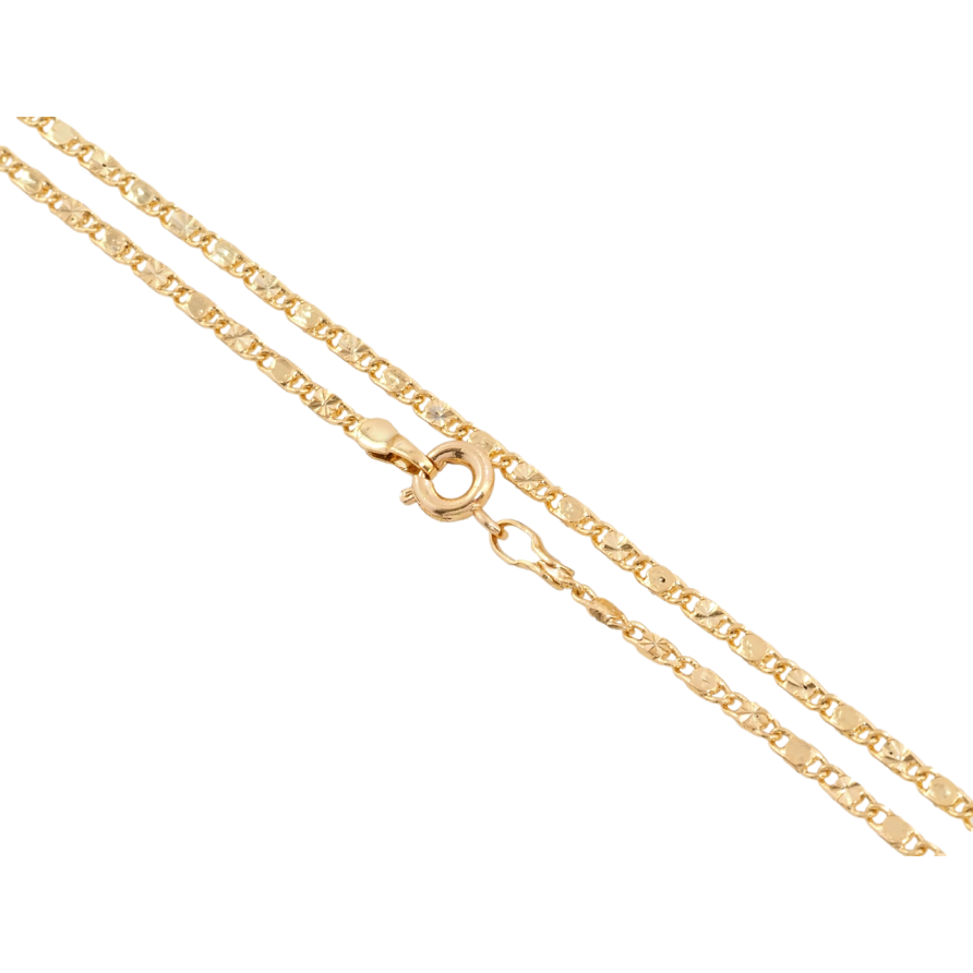 Ланцюжок Xuping Позолота 18K Плетіння Морський ланцюг з візерунком довжина 44см х 2мм фото №1