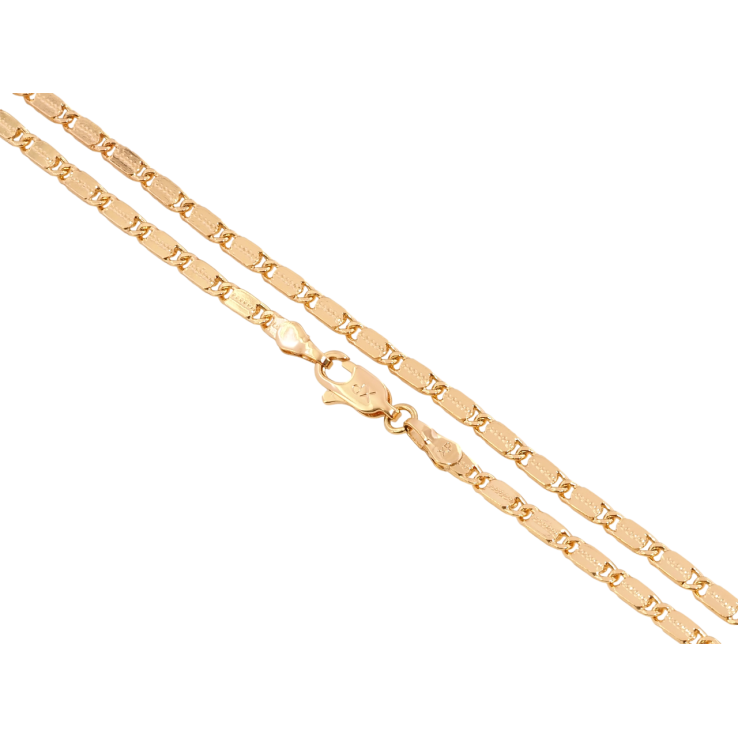 Ланцюжок Xuping Позолота 18K Плетіння Морський ланцюг довжина 44см х 3мм фото №14